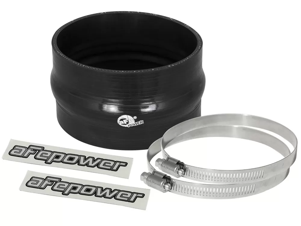 aFe POWER Magnum FORCE Cold Air Intake System (4-3/4 IN ID x 3 IN L) Straight Coupler w/ Hump - Black - 59-00040