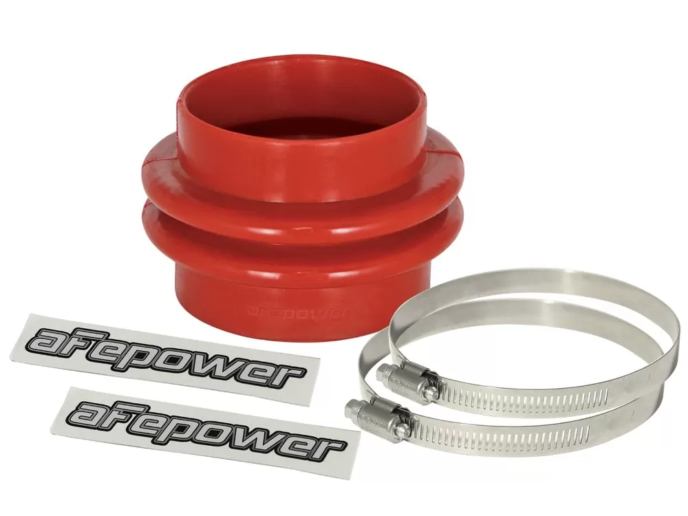 aFe POWER Magnum FORCE Cold Air Intake System (3-1/8 IN ID to 3 IN ID x 3 IN L) Straight Reducing Coupler - Red - 59-00049