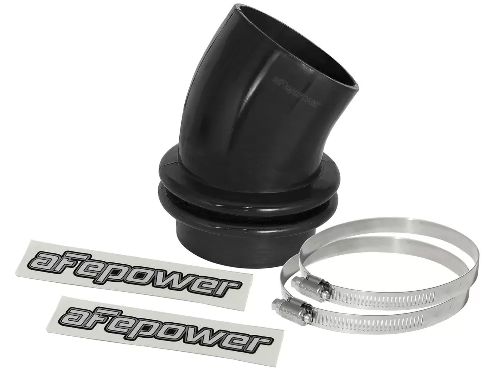 aFe POWER Magnum FORCE Cold Air Intake System (3-1/2 IN ID x 3 IN L x 30-Deg.) Straight Bellow-Coupler - Black - 59-00050