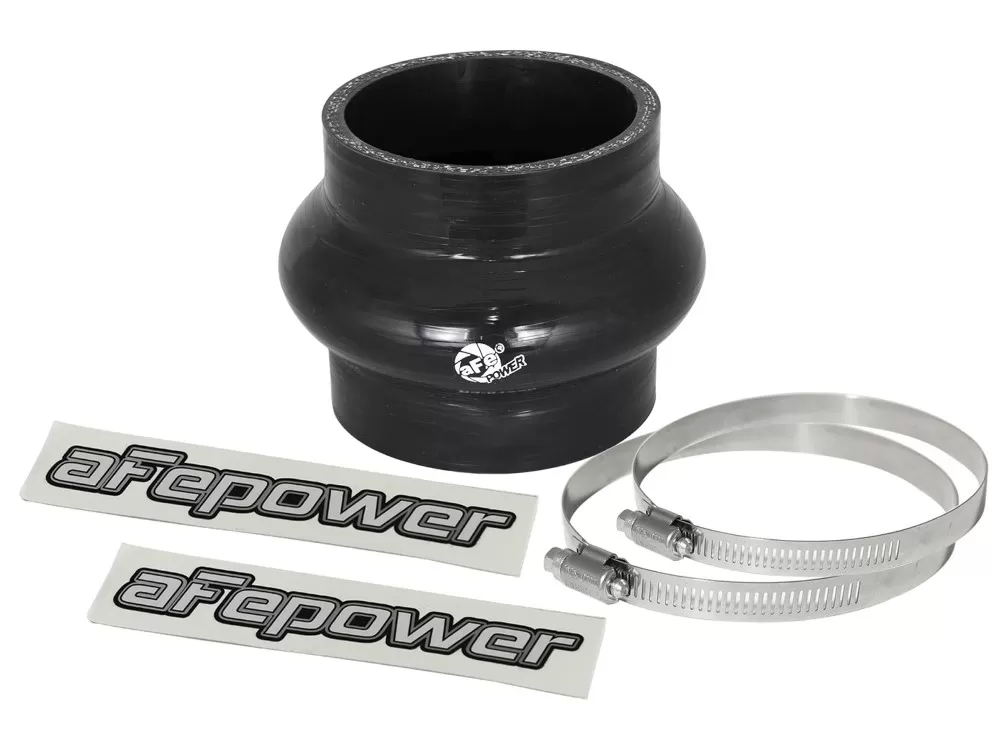 aFe POWER Magnum FORCE Cold Air Intake System (2-3/4 IN ID x 3 IN L) Straight Coupler w/ Hump - Black - 59-00054