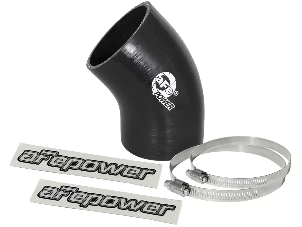 aFe POWER Magnum FORCE Cold Air Intake System (3 IN ID x 6 IN L x 45-Deg.) Elbow Coupler - Black - 59-00055