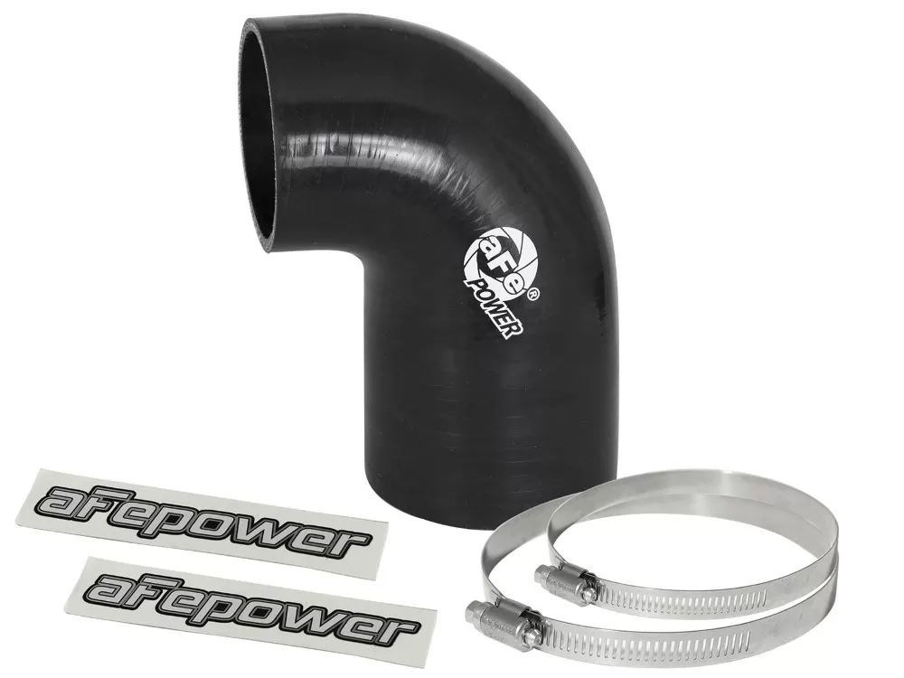 aFe POWER Magnum FORCE Cold Air Intake System (3 IN ID to 2-1/2 IN ID x 90 Deg.) Elbow Reducing Coupler - Black - 59-00058
