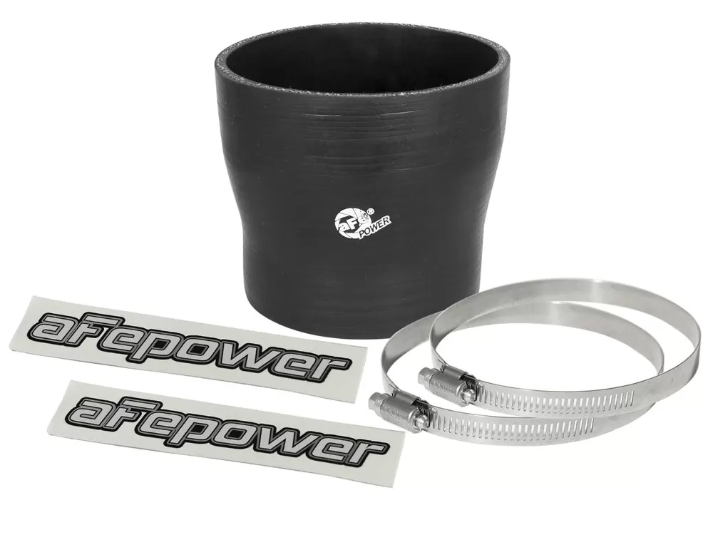 aFe POWER Magnum FORCE Cold Air Intake System (4 IN ID to 3-1/2 IN ID x 3-1/2 IN L) Straight Reducing Coupler - Black - 59-00083