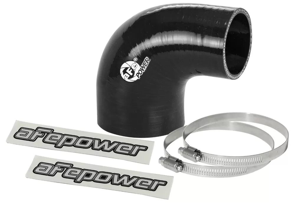 aFe POWER Magnum FORCE Cold Air Intake System (2-3/4 IN ID to 2 IN ID x 90 Deg.) Elbow Reducing Coupler - Black - 59-00102