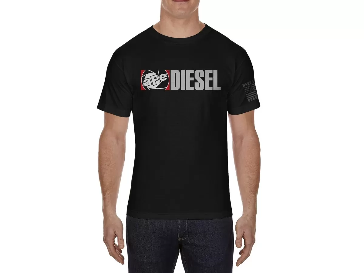 aFe POWER Diesel Graphic Mens T-Shirt Black (2XL) - 40-30224