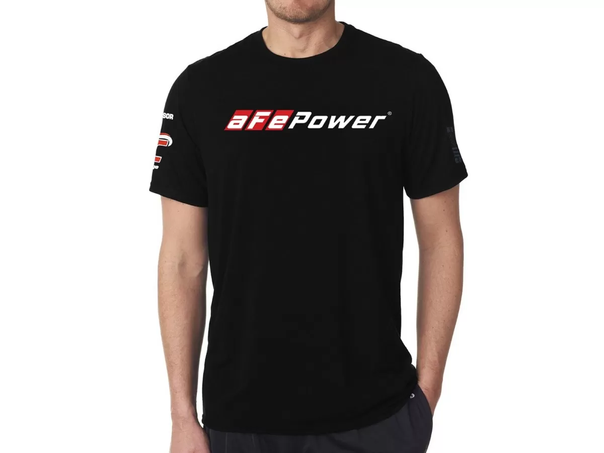 aFe POWER Motorsport, Black Tee (XL) - 40-30444-B
