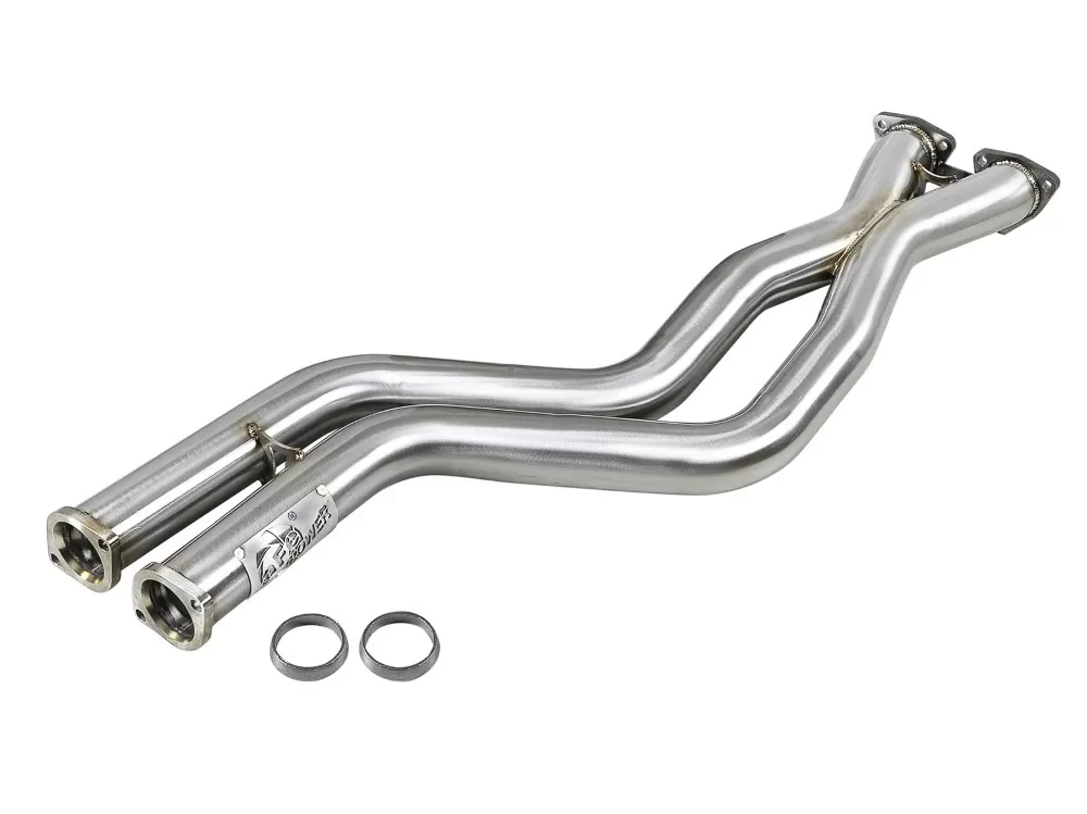 aFe POWER Twisted Stainless Steel Race Series X-Pipe BMW M3 E46 L6-3.2L S54 01-06 - 48-36324