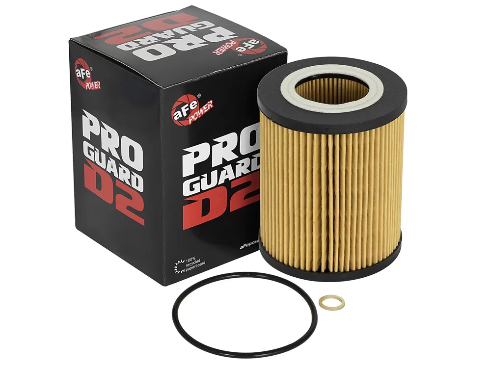 aFe POWER Pro GUARD D2 Oil Filter Cartridge: 3.31in OD x 3.31in HT - 44-LF022