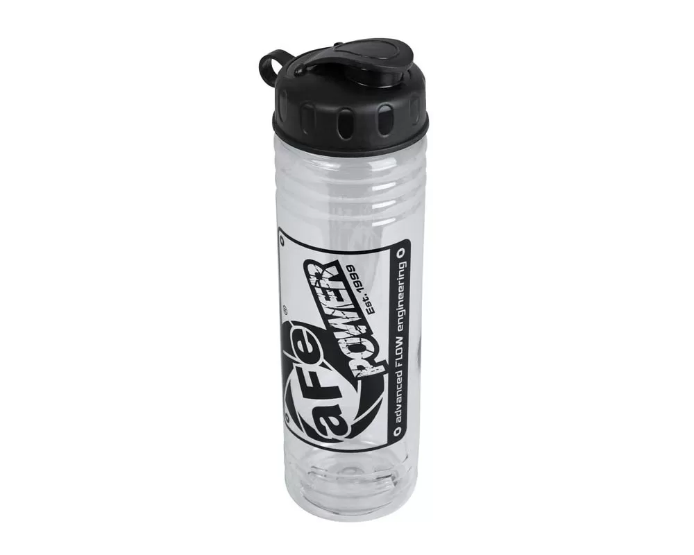 aFe POWER Clear Plastic Water Bottle: 24oz with Snap Lid - 40-10228