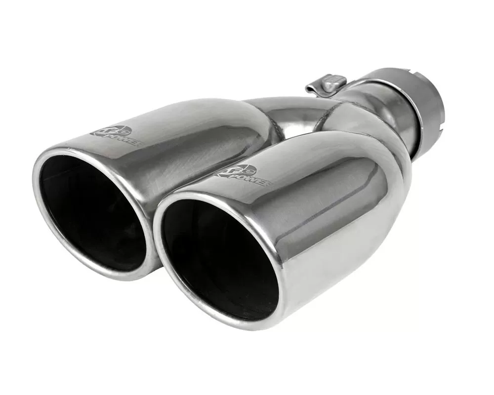 aFe POWER Mach Force-Xp 304 Stainless Steel Clamp-on Exhaust Tip Polished - 49T25374-P12