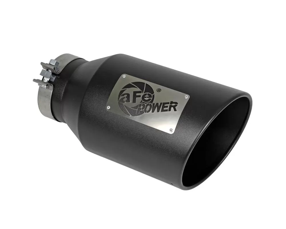 aFe POWER Mach Force-Xp 409 Stainless Steel Clamp-on Exhaust Tip Black - 49T50801-B15