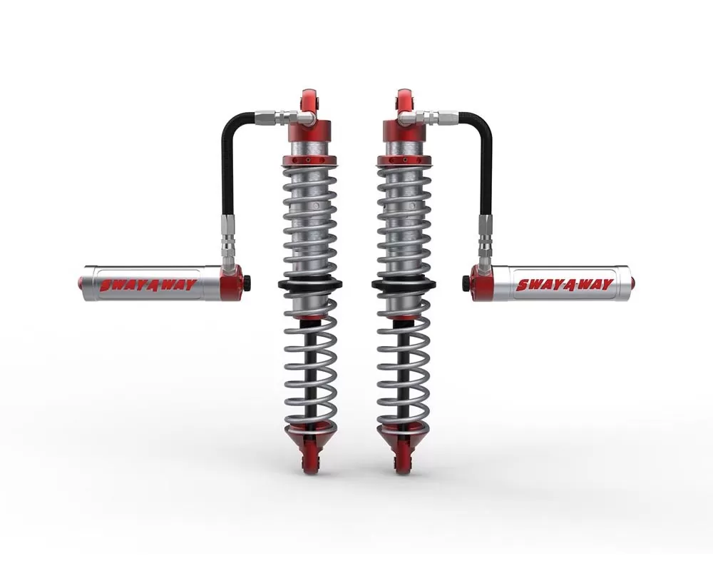 aFe POWER Sway-A-Way 2.5 Front Coilover Kit with Remote Reservoirs and Compression Adjusters - 851-5600-01-CA