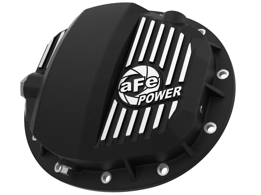 aFe POWER Pro Series Rear Differential Black Cover w/ Machined Fins GM Truck 2019-2020 - 46-71140B