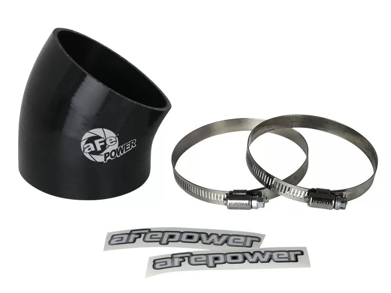 aFe POWER Magnum FORCE Cold Air Intake System Spare Parts Kit (3-1/2" ID x 30 Deg.) Elbow Coupler - Black - 59-00122