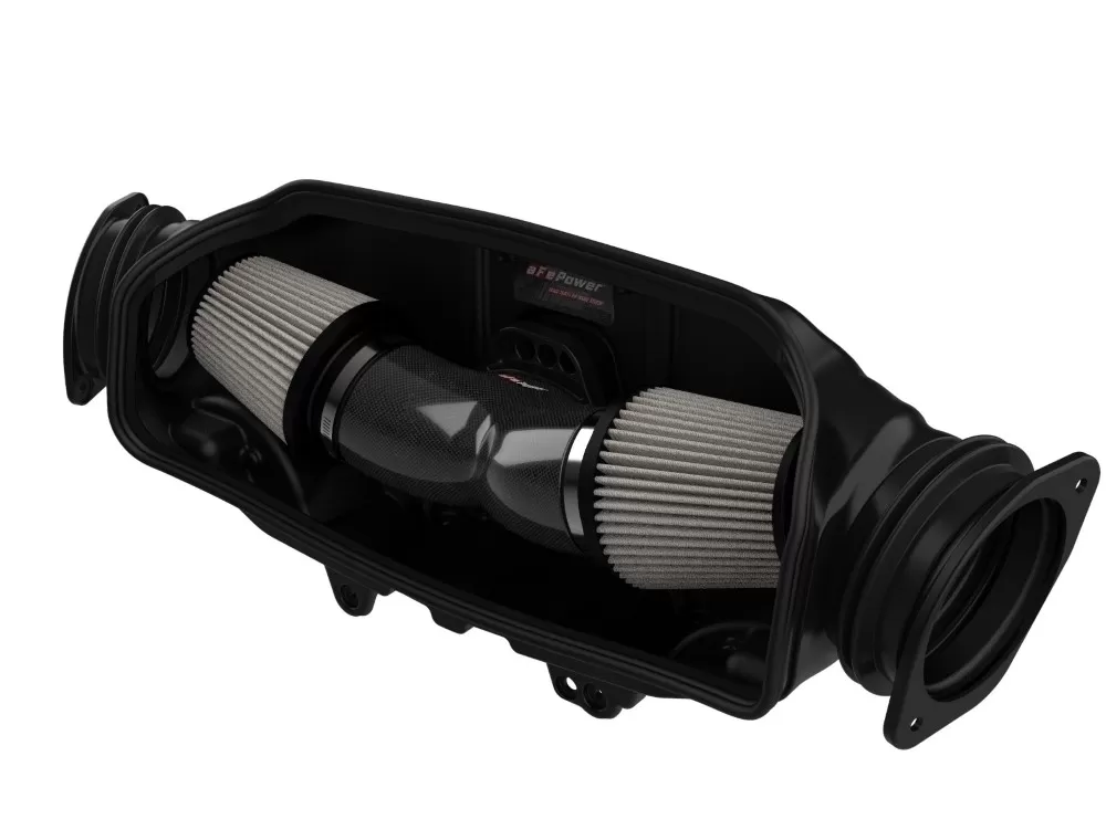 aFe POWER Track Series Carbon Fiber Cold Air Intake System w/ Pro DRY S Filters Chevrolet Corvette C8 V8 6.2L 2020-2023 - 57-10013D