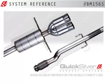 Quicksilver Sport Stainless Steel Exhaust System Mini Cooper S R56 2007-2012 - BM156S