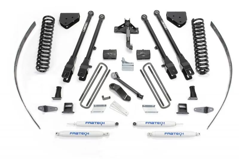 Fabtech 8" 4Link Sys W/Coils & Perf Shks 2008-16 Ford F250 4Wd W/Factory Overload Ford - K2126