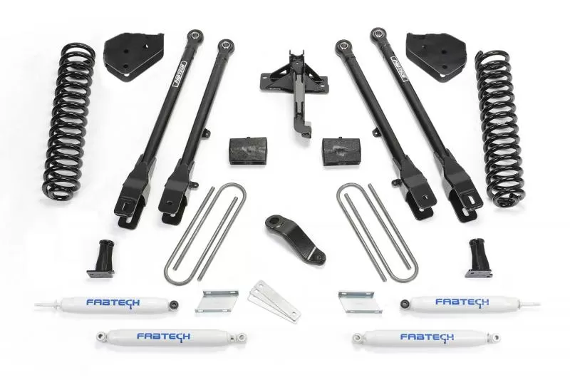 Fabtech 4" 4Link Sys W/Coils & Perf Shks 17-20 Ford F250/F350 4Wd Gas Ford 2020 - K2254