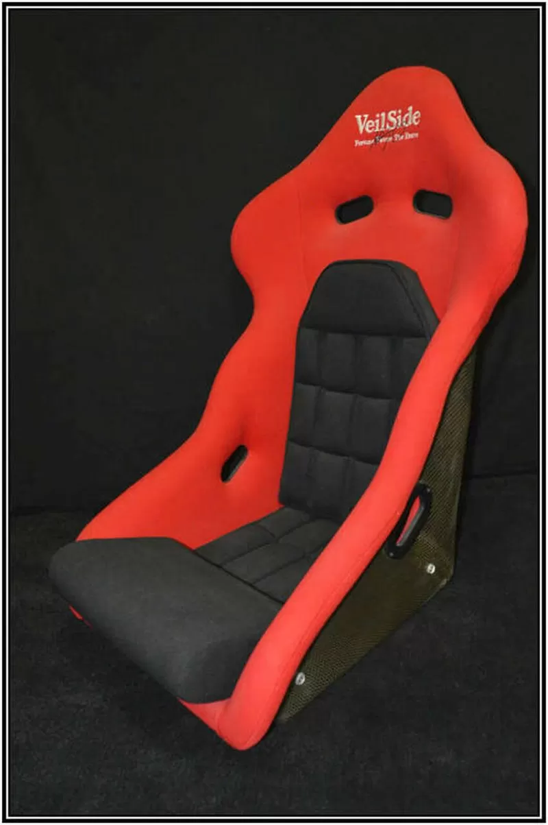 VeilSide D-1R Carbon Racing Seat Red/Black - FA010-03BKC