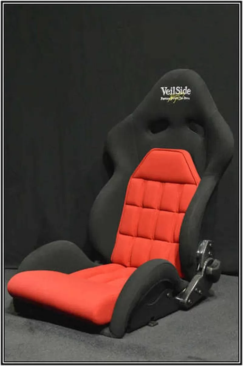 VeilSide D-1R Kevlar Reclining Seat Red Center/ Black Surrounding - Cloth Materials - FA010-06BKK