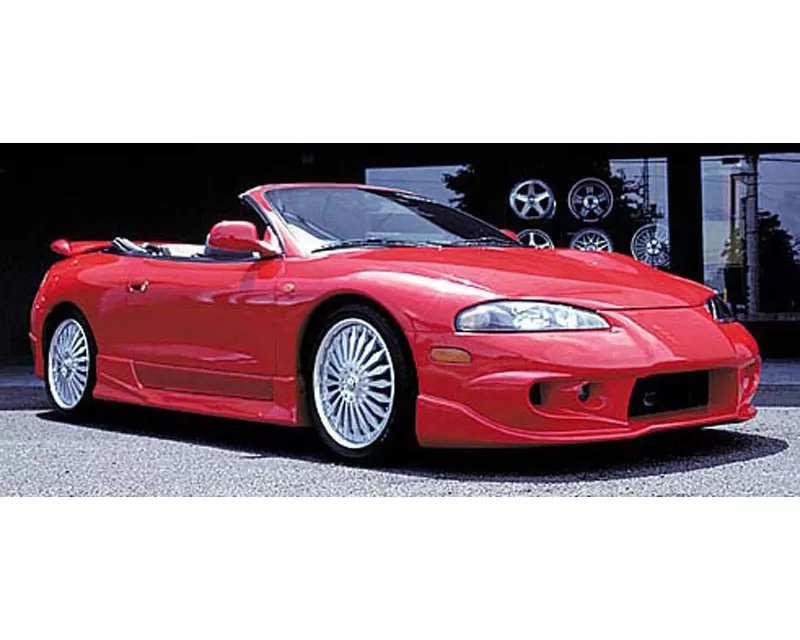 VeilSide 1997-1999 Mitsubishi Eclipse D38A Gen. II EC-1 Model Front Bumper Spoiler (FRP) Can be use for 1995-1996 with Update to Newer Headlights - AE036-01