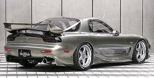 VeilSide 1993-2002 Mazda RX7 FD3S C-I Model Rear Under Spoiler (FRP) - AE031-03