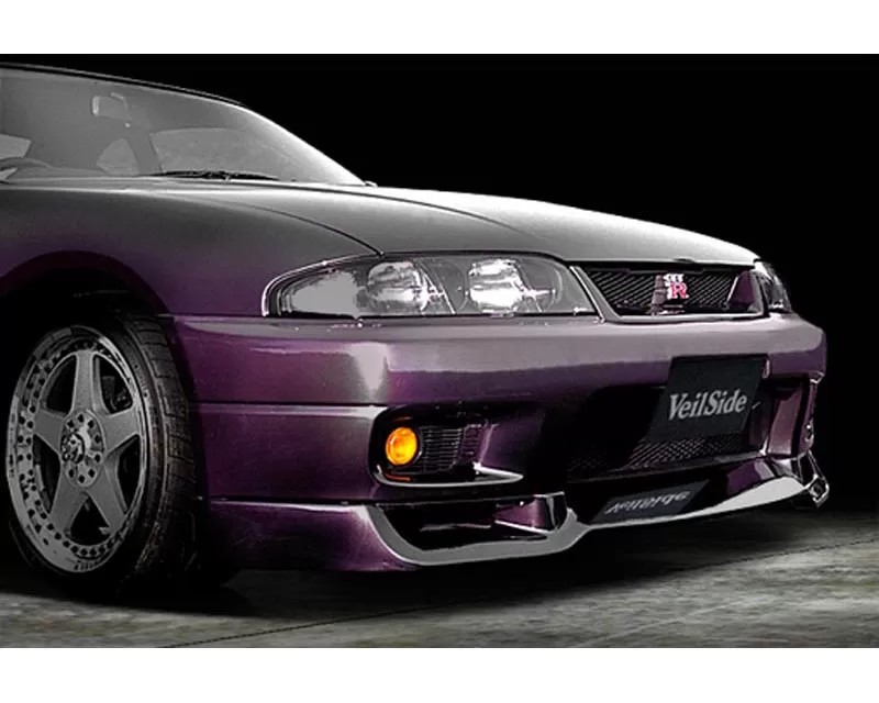 VeilSide 1993-1998 Nissan Skyline GTR JDM BNR33 E-I Model Front Lip Spoiler (FRP) - AE019-01