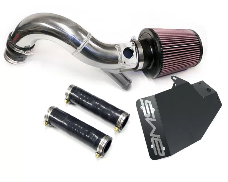AMS Performance Polished Short Ram Intake with MAF housing and Breather Bungs Mitsubishi Evolution X 08-14 - AMS.04.08.0002-1