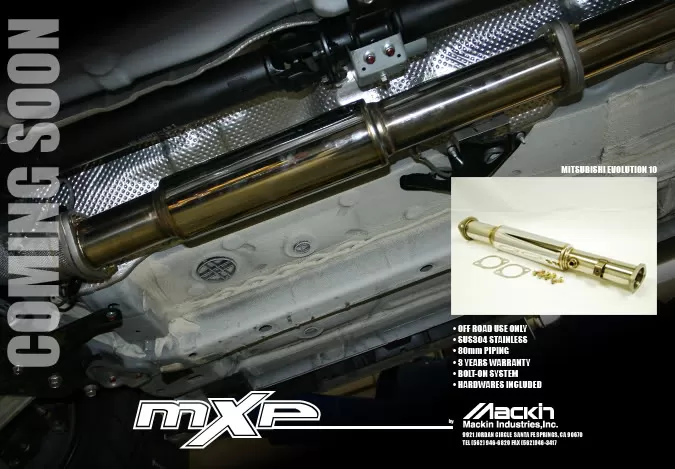 MXP Stainless Test Pipe Mitsubishi Evolution X 2008-2012 - MXTPCZ4AR