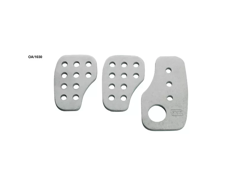 OMP 3-Pedal Set Pre-Curved Aluminum for Rally Cars - OA0-1030