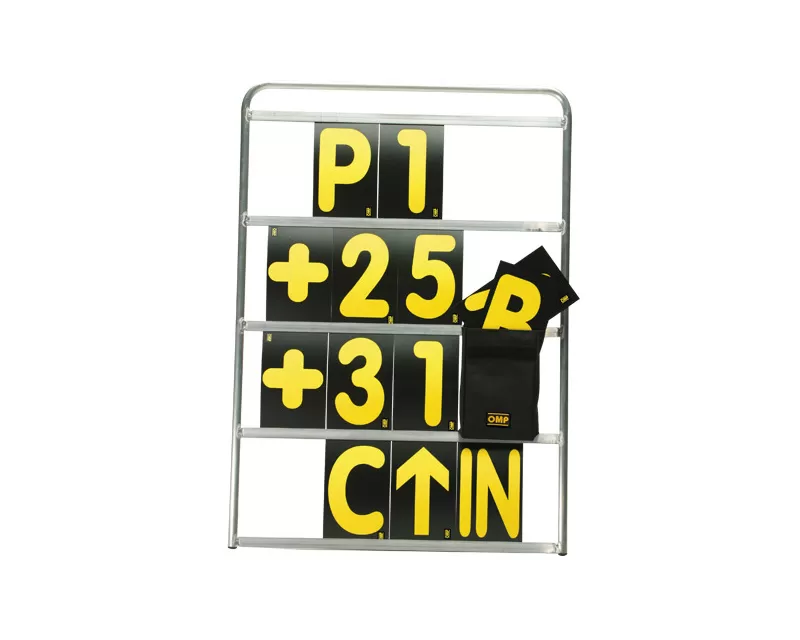 OMP Racing Pit Board | 4 Rows - NC0-1068