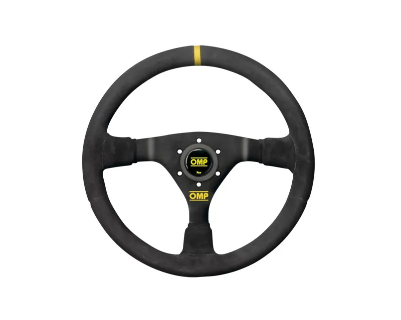 OMP Racing Steering Wheel OMP RacingWRC: Mid-Depth 350mm Dished | Black Suede - OD0-1979-071