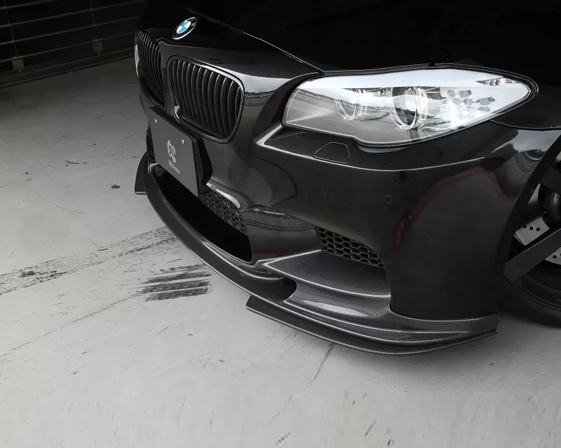 3D Design Carbon Fiber Under Splitter BMW 5 Series F10 | F11 M Sport 11-15 - 3102-21011