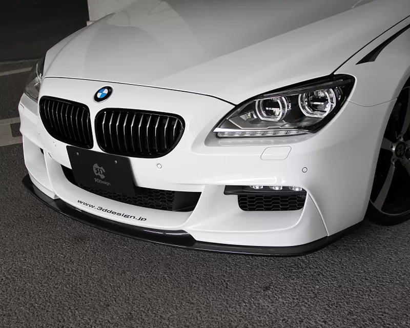 3D Design Carbon Fiber And Urethane Front Lip Spoiler BMW 6 Series F06 | F12 | F13 M Sport 12-15 - 3101-20611