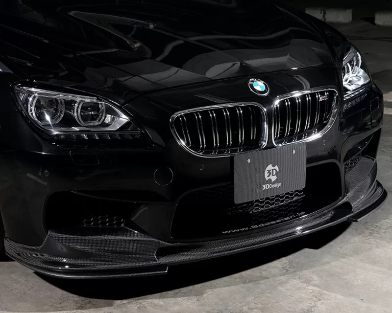 3D Design Carbon Fiber Matte Finish Lower Splitter Set BMW 4 Series F32 M Sport 2014-2015 - 3102-23211