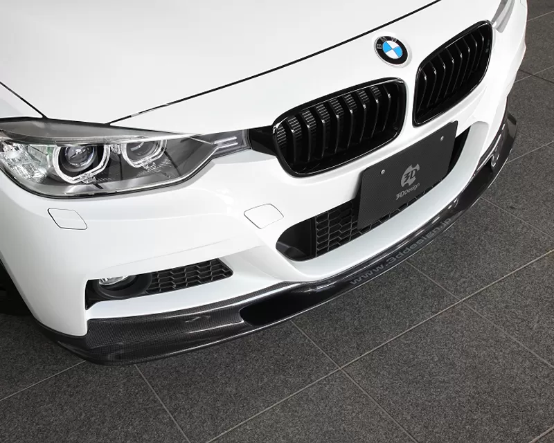 3D Design Carbon Fiber Front Lip Spoiler BMW 3 Series F30 | F31  M Sport 12-15 - 3101-23031