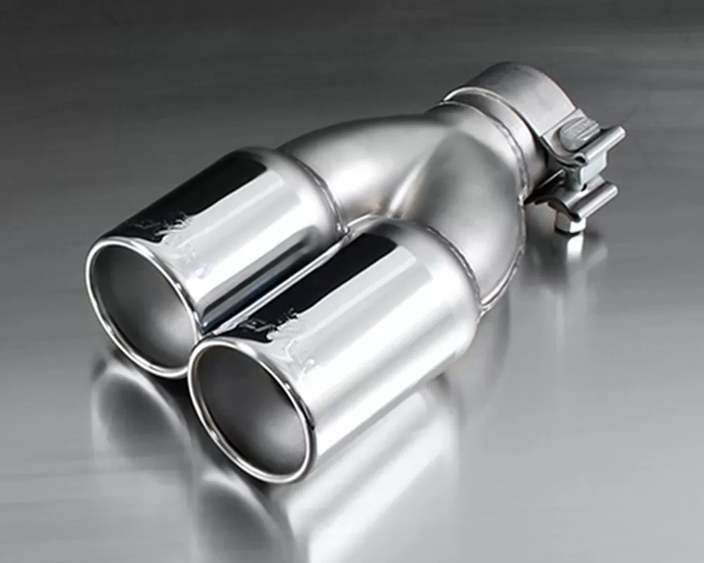 Remus Street Race Tip Set 76 mm Chrome With Integrated Valve BMW 428i F32 2.0L Coupe 14-15 - 086012 1604