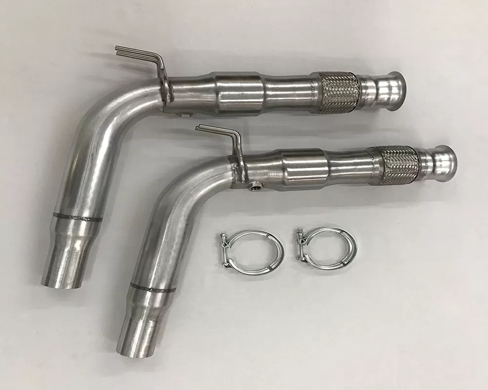 Belanger 2 1/2 inch Mid Pipes w/ Cats | Flex Pipes and Brackets manifold Dodge Viper SRT Roadster | Coupe/ACR 08-10 - 4715-STOCK