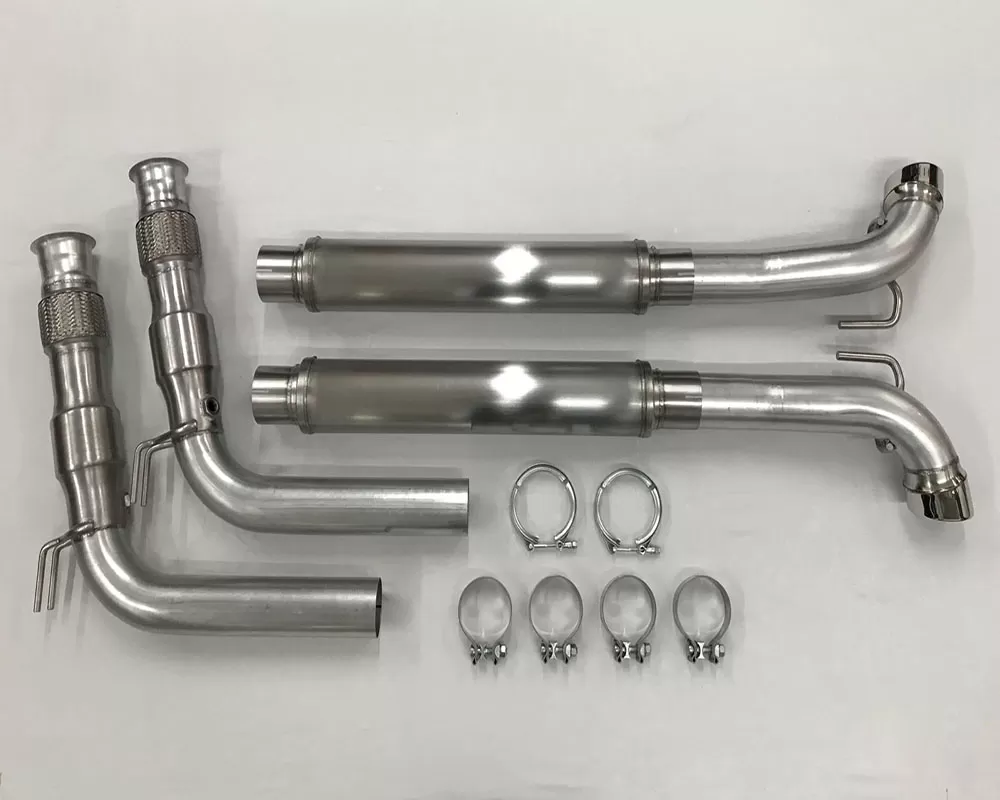 Belanger Mid Pipes w/ Cats | Flex Pipes and Brackets manifold and Cat Back Dodge ViperSRT Roadster | Coupe/ACR 08-10 - 5625-1