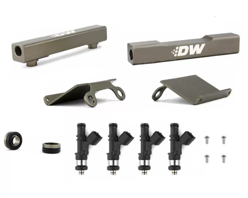 Deatschwerks Top Feed Fuel Rail Upgrade Kitwith 1000cc Injectors Subaru WRX 2002-2012 - 6-102-1000