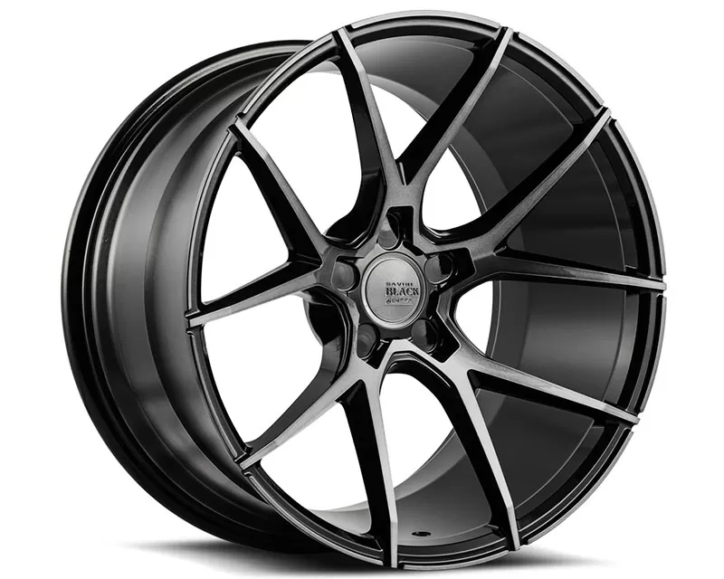 Savini di Forza Gloss Black with Double Dark Tint BM14 Wheel 22x10.5 5x120.65 53mm - BM14-22105547D5370