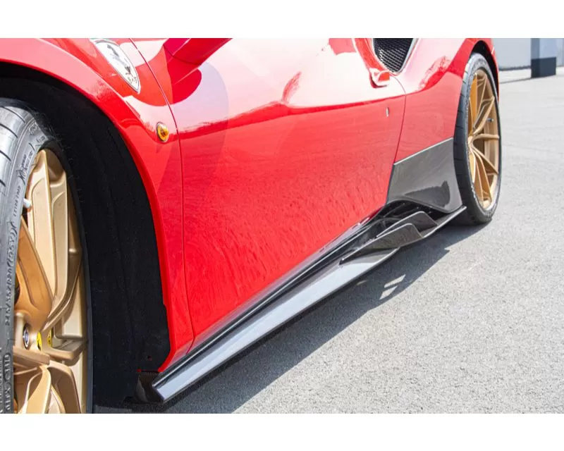 Capristo Exhaust Side Skirts Ferrari 488 Pista | GTB | GTS 2019-2021 - 03FE08710045LG