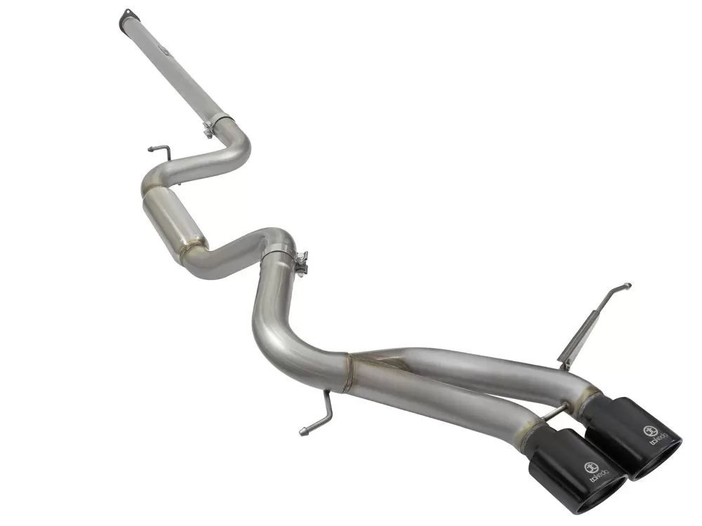 Takeda 3" Stainless Catback Exhaust System w/Black Tip Ford Focus ST 13-18 I4-2.0L (t) EcoBoost - 49-33083-B