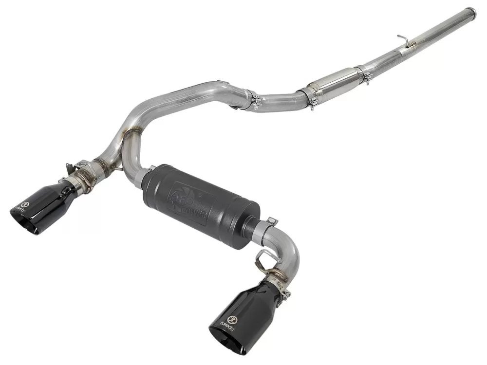 Takeda 3" Stainless Catback Exhaust System w/ Black Tip Ford Focus RS 16-18 I4-2.3L (t) - 49-33103-B