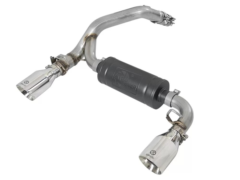 Takeda 3" Stainless Axle-Back Exhaust System w/ Polished Tip Ford Focus RS 16-18 I4-2.3L (t) - 49-33104-P