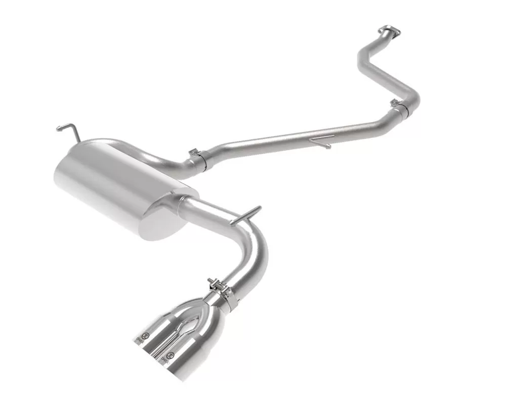 Takeda 2" to 2-1/2" 304 Stainless Catback Exhaust System w/ Polished Tips Lexus CT200h L4 1.8L 2011-2017 - 49-36047-P