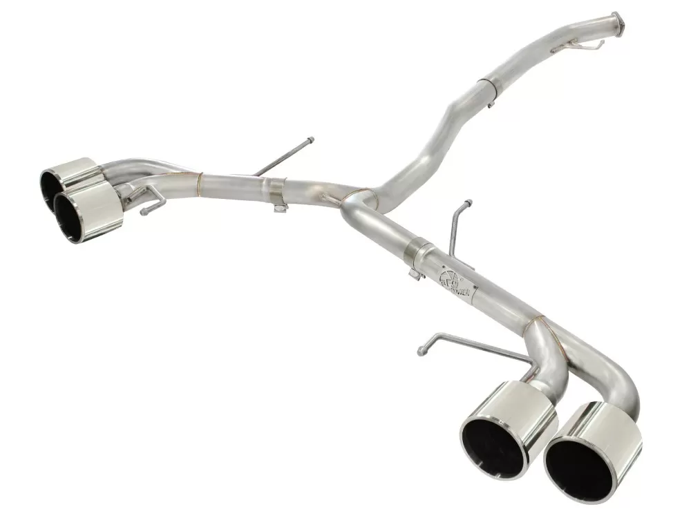 Takeda 3" - 2-1/2" 304 Stainless Catback Exhaust System w/ Polished Tips Nissan GT-R R35 V6 3.8L 2009-2021 - 49-36108-P
