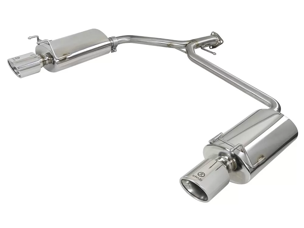 Takeda 2-1/4" - 1-3/4" 304 Stainless Axle-Back Exhaust System w/ Polished Tips Honda Accord Sport L4 2.4L 2013-2017 - 49-36604
