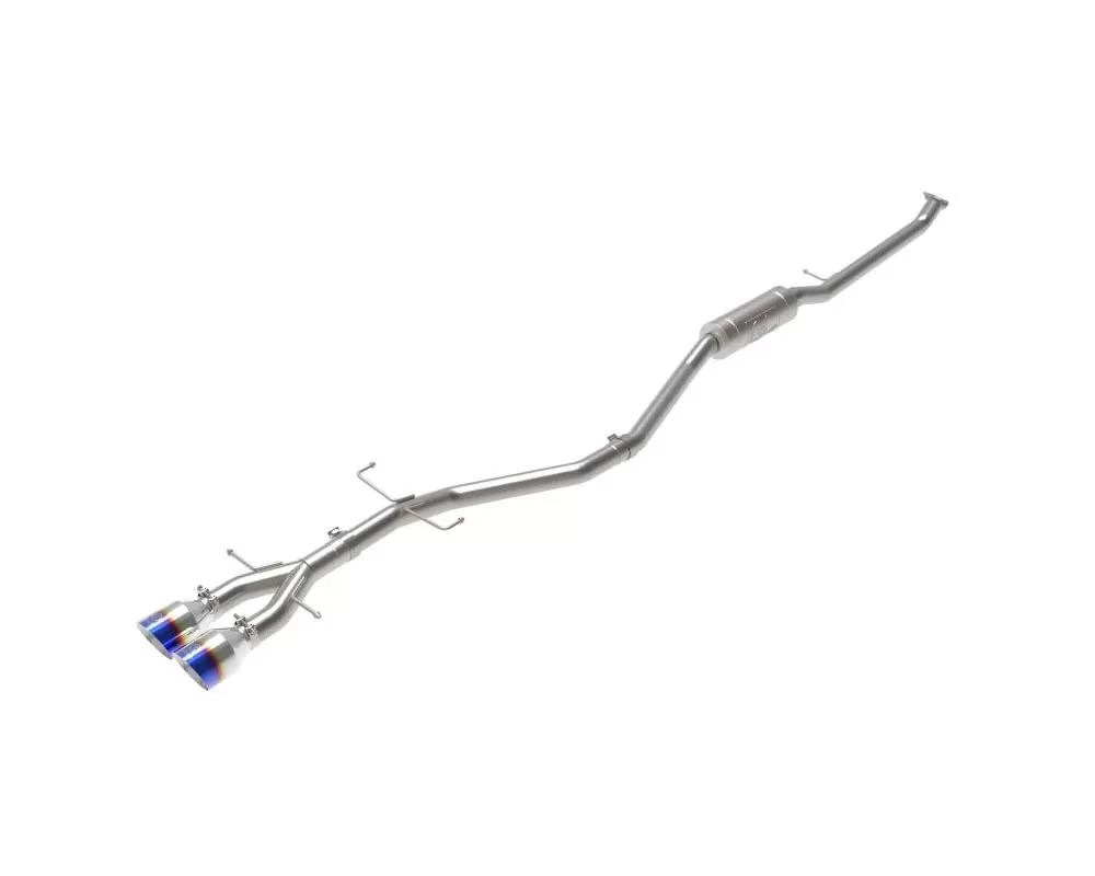 Takeda 2-1/2 IN 304 Stainless Steel Catback Exhaust System w/Blue Flame Tip - 49-36620-L