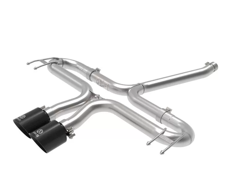 Takeda 2-1/2" 304 Stainless Steel Axle-Back Exhaust System with Black Tips Honda Civic 2017-2020 - 49-36625-B